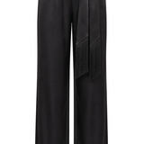 Silky Satin Black Mirror Pants