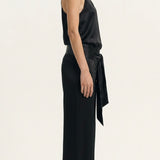Silky Satin Black Mirror Pants