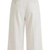 Keten Karışımlı Pileli Culotte Pantolon