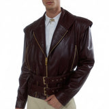 Unisex Bourbon Lampskin Phage Jacket