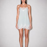 Celeste Lace-Trimmed Mini Dress – Mint