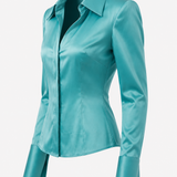 Émeraude Silk Satin Shirt
