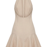 Éloise Linen Flare Mini Dress