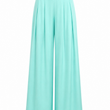 Aquamarine Silk Trousers