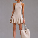 Éloise Linen Flare Mini Dress