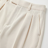 Keten Karışımlı Pileli Culotte Pantolon