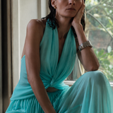 Aquamarine Drapeli Şifon Bluz