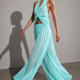 Aquamarine Drapeli Şifon Pantolon