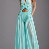 Aquamarine Drapeli Şifon Pantolon