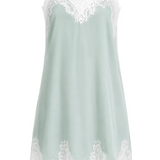Celeste Lace-Trimmed Mini Dress – Mint
