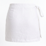 Éloise Keten Anvelop Mini Etek