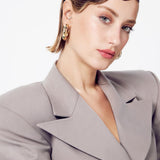 Long Tailoring Cotton Gabardine Jacket