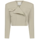 Lana Vergine Wool Crop Jacket