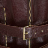 Unisex Bourbon Lampskin Phage Jacket