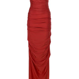 Scarlet Whisper Esnek Jarse Uzun Elbise