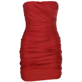Scarlet Whisper Stretch-Jersey Mini Dress