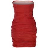 Scarlet Whisper Stretch-Jersey Mini Dress