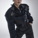 Phage Crop Jacket In Calfskin